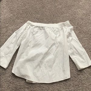 Off the shoulder white Zara top